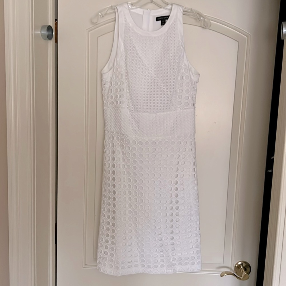 Banana Republic white sleeveless dress